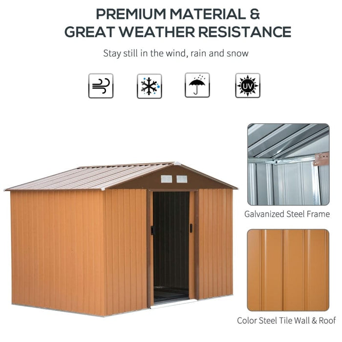 9' x 6.5' x 6.5' Outdoor Backyard Garden Tool Shed - 845-031YL