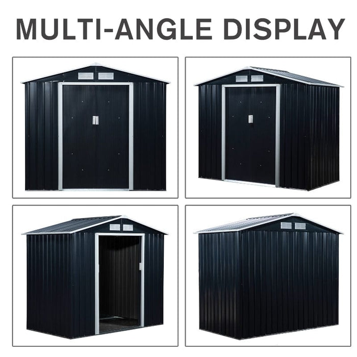 7'x4' Metal Outdoor Shed - 845-030CG