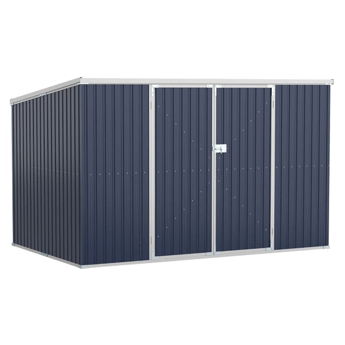 11' x 6' x 6' Steel Garden Storage Shed - 845-680GY