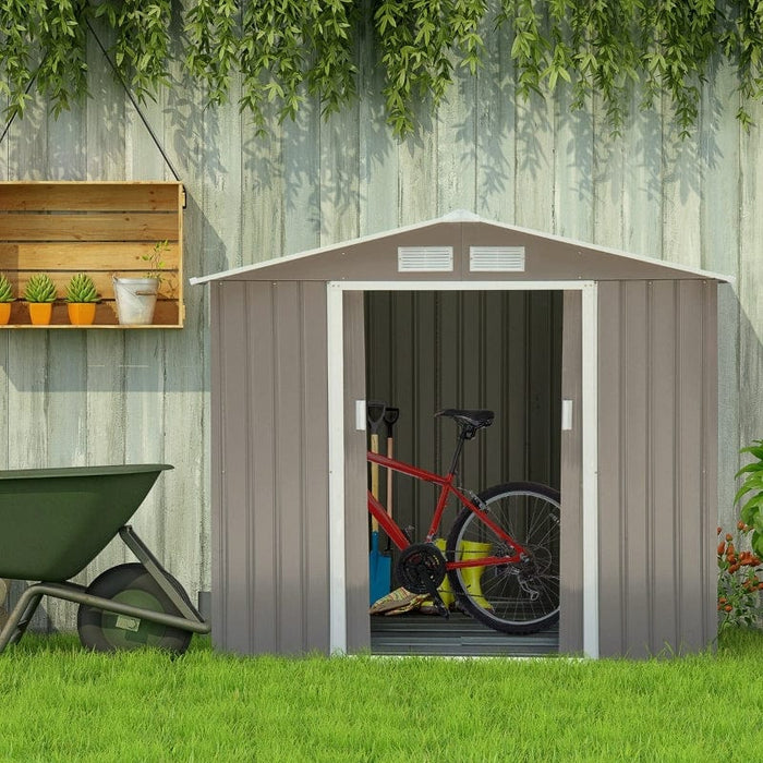 7' x 4' x 6' Outdoor Storage Shed - 845-030GY