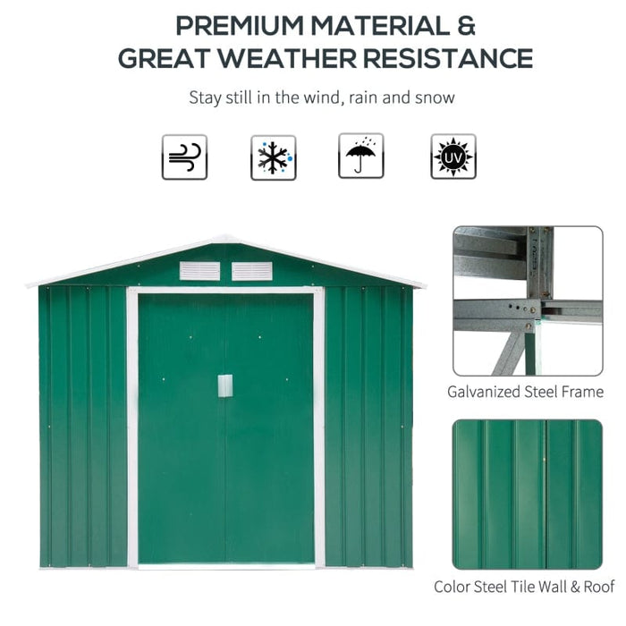 7' x 4' Steel Storage Shed Organizer - 845-030GN