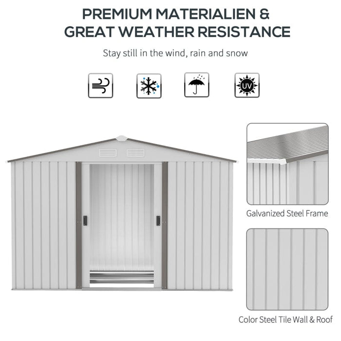 9' x 6' Metal Storage Shed - 845-031SR