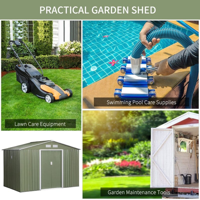 9' x 6.5' x 6.5' Outdoor Backyard Garden Tool Shed - 845-031YG