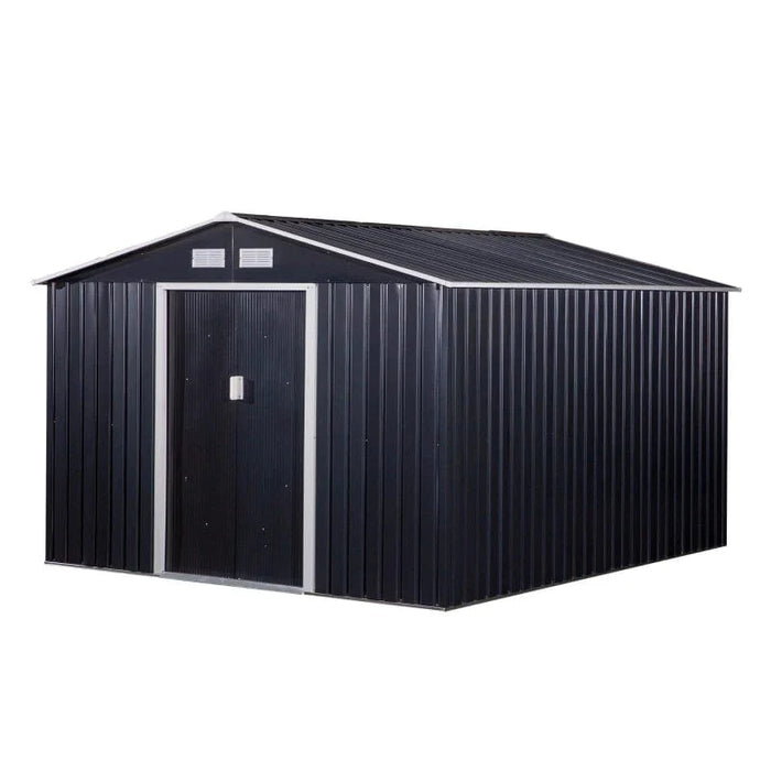 11' x 9' Metal Garden Shed Utility Tool Storage - 845-031V02