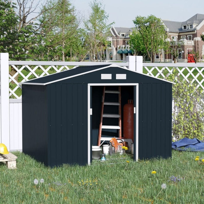 9' x 6.5' x 6.5' Outdoor Backyard Garden Tool Shed - 845-031CG