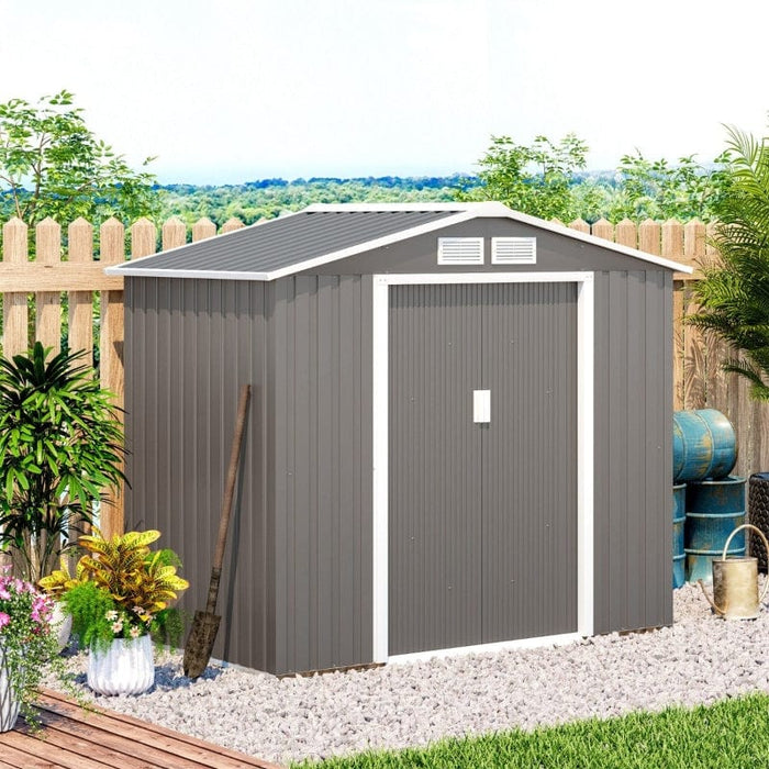 7' x 4' x 6' Outdoor Storage Shed - 845-030GY