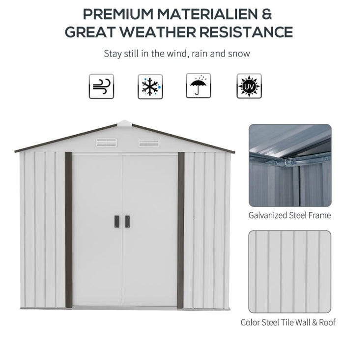 7' x 4' Steel Storage Shed Organizer - 845-030WT