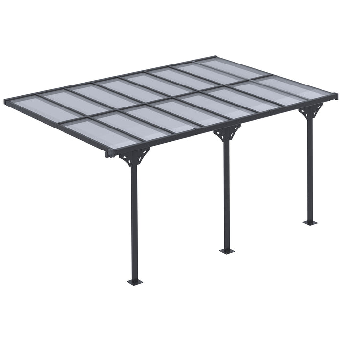 Outdoor Pergola Patio Gazebo Awning UV Protection Adjustable Aluminum Frame 14.5x10