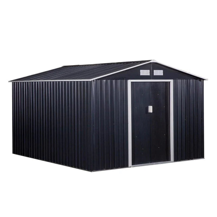 11' x 9' Metal Garden Shed Utility Tool Storage - 845-031V02