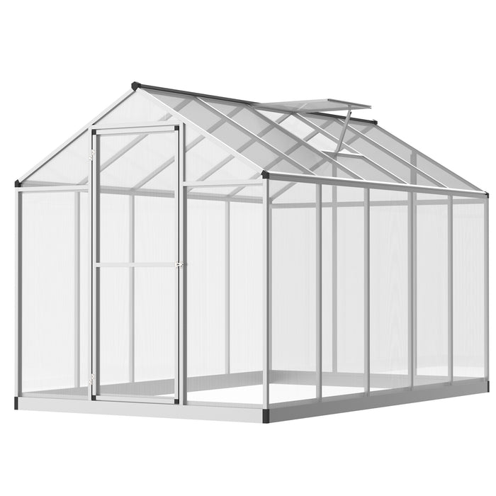 Greenhouse for Winter, 10' L x 6' W Walk-In Polycarbonate Greenhouse